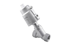 Zawory skośne grzybkowe ze stali nierdzewnej X1Y