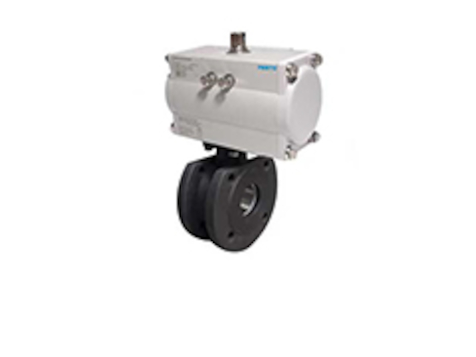 Zawór kołnierzowy z napędem pneumatycznym