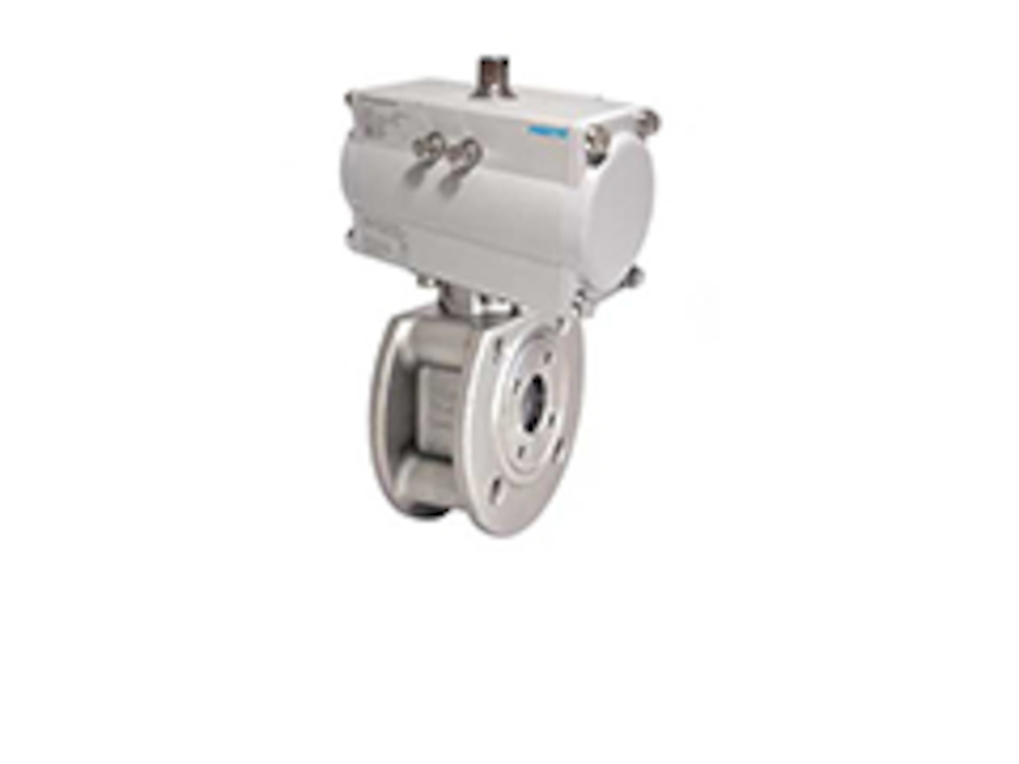 Kołnierzowy zawór kulowy z napędem