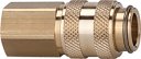 Szybkozłączka NW 5 z gwintem wewnętrznym, obustronnie odcinająca, mosiądz