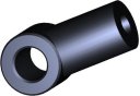 Mocowanie do sprężyny gazowej ucho fi 8,6mm plastik (25mm)
