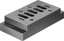 NAU-1/2-3B-ISO Pojedyncza płyta przyłączeniowa