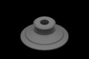 VG.U42E.50 Przyssawka próżniowa fi 42 mm, płaska, EPDM, twardość 50 Shore