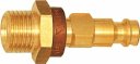 Króciec szybkozłącza DN5 G 1/4 GZ, k. brązowy, mosiądz