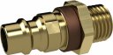 Króciec szybkozłącza DN7,8 G 1/4 GZ, k. brązowy, mosiądz