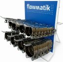 Stojak ekspozycyjny z opaskami GBS Flowmatik W2