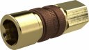 Szybkozłącze niezamienne DN5 G 1/8 GW, k. brązowy, mosiądz
