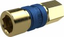 Szybkozłącze niezamienne DN5 G 1/8 GW, k. niebieski, mosiądz