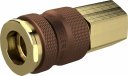 Szybkozłącze niezamienne DN7,8 G 3/8 GW, kolor brązowy, mosiądz