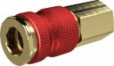 Szybkozłącze niezamienne DN7,8 G 1/4 GW, kolor czerwony, mosiądz