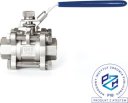 Zawór kulowy 3-elementowy Flowmatik z blokadą