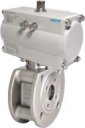 zawór kołnierzowy nierdzewny sterowany pneumatycznie
