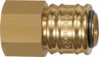Szybkozłącze DN7,2 gwint cylindryczny wewnętrzny G, mosiądz, uszczelnienie NBR, do 35 bar, temp -20 °C + 100 °C