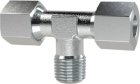 Trójnik skręcany T wysokociśnieniowy , gwint zewnętrzny stożkowy R, ciśnienie 160bar, stal ocynkowana
