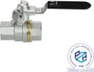 Zawór kulowy gwintowany mosiężny z blokadą GALAXY LOCK PN63 PTFE wew/wew 3/8"-4" system LOTO