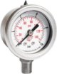 Manometr ze stali nierdzewnej Ø40 mm, przyłącze dolne, klasa dokładności 1,6