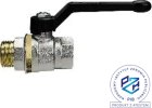 Zawór kulowy gwintowany mosiężny ECONO PN25 PTFE wew/zew 1/4"-2"