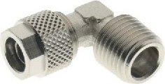 1100 - Złączka skręcana kątowa nieobrotowa z gwintem stożkowym