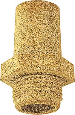 Tłumik hałasu stożkowy z sześciokątem pod klucz, spiek brązu