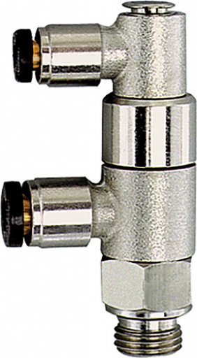 Zawór zatrzymujący, z przyłączami pod wąż