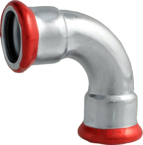 Kolano dwukielichowe ocynkowane, fi15-108, System Effebi-Press