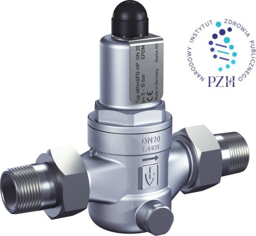 Reduktor ciśnienia ze stali szlachetnej z podwójnym gwintem zewnętrznym