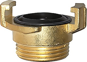 Złącze GEKA - sztywna złączka z gwintem zewnętrznym, mosiądz