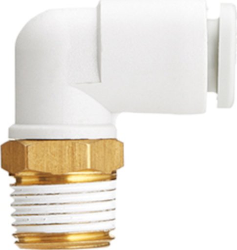 Złączka wtykowa kątowa z gwintem zewnętrznym KQ2L