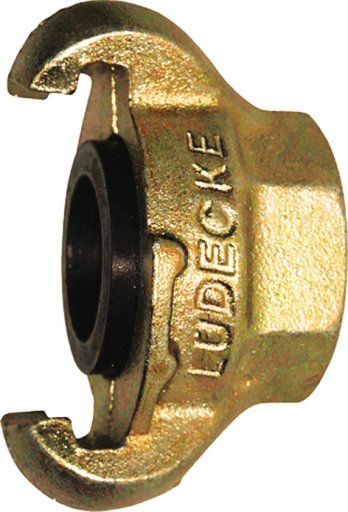 Złącze kłowe z gwintem wewnętrznym, materiał żeliwo, wg DIN3489