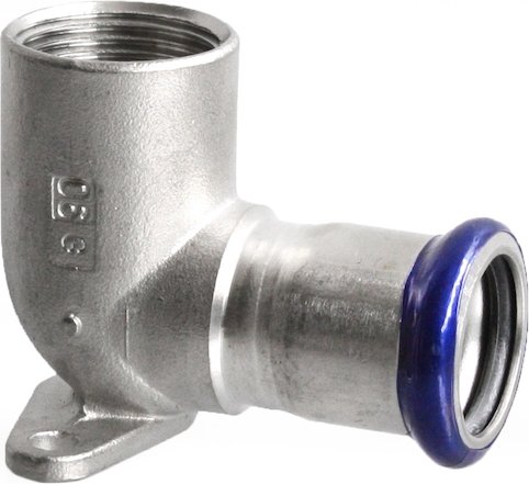 Kolano ścienne nierdzewne GW, fi15-22, System Effebi-Press