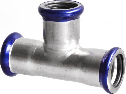 Trójnik równoprzelotowy nierdzewny, fi15-fi108, System Effebi-Press