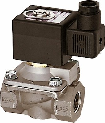 Elektrozawór membranowy Asco seria 210 kombinowanego działania 2/2, NC