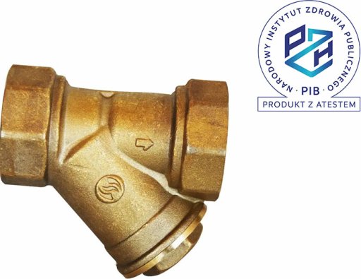 Filtr siatkowy mosiężny z atestem PZH