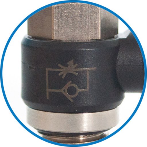 Zawór dławiąco-zwrotny wtykowy 187 schemat