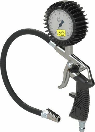 Pistolet do pompowania kół z manometrem