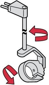 Uchwyt poziomy  2 osiowy obrotowy