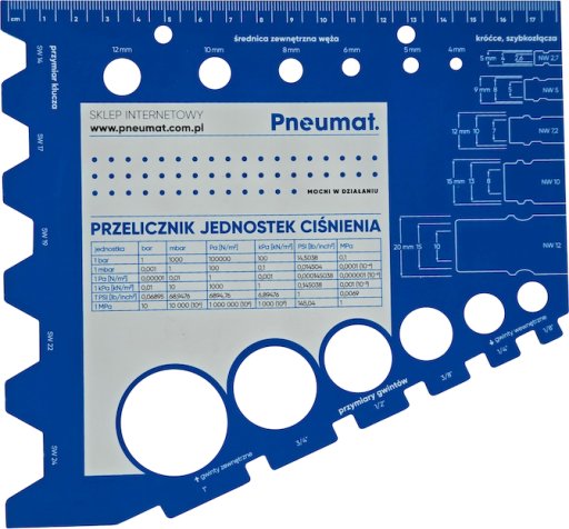 Przymiar gwintów przód