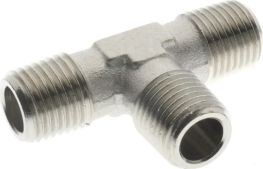 Trójnik typu T, ZZZ z mosiądzu niklowanego