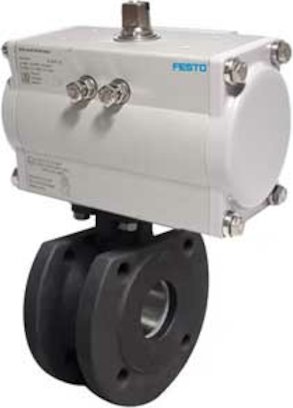 Zawór kołnierzowy z napędem pneumatycznym