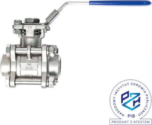 Zawór kulowy 3-elementowy do wspawania Flowmatik