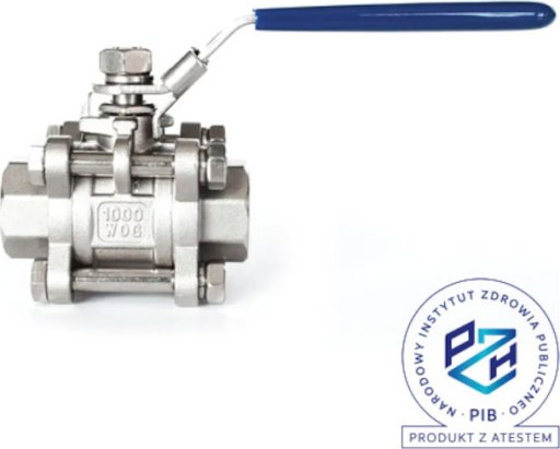 Zawór kulowy 3-elementowy Flowmatik z blokadą