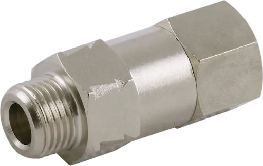 Zawór zwrotny 6163 mosiądz niklowany