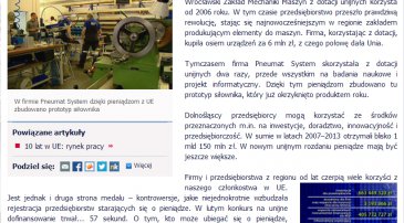 Notka prasowa na portalu info.pl