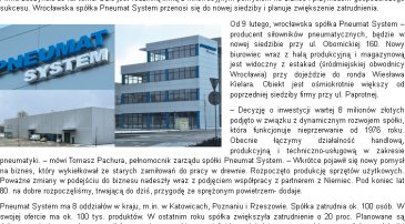 Notka prasowa na portalu investinwroclaw.pl