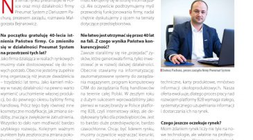 Wywiad z prezesem firmy Dariuszem Pachurą