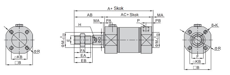 Siłowniki okrągłe DNMG