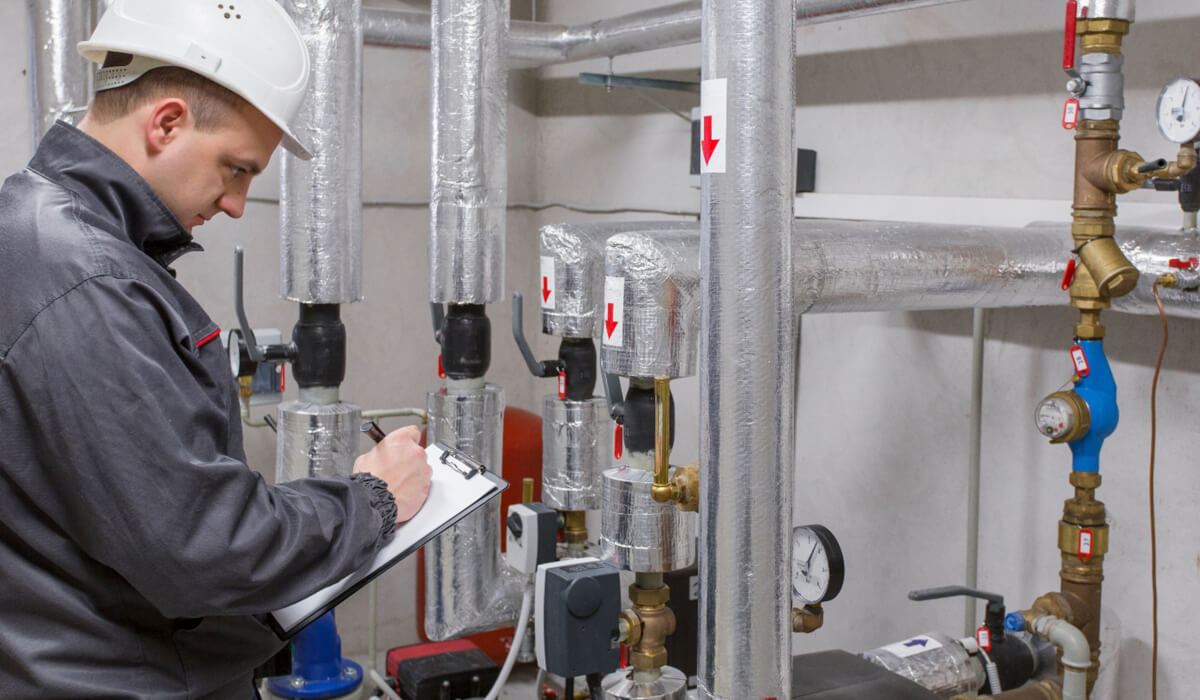 Mosiężny zawór zwrotny pneumatyczny zapobiegający cofaniu się medium w układzie kotłowni