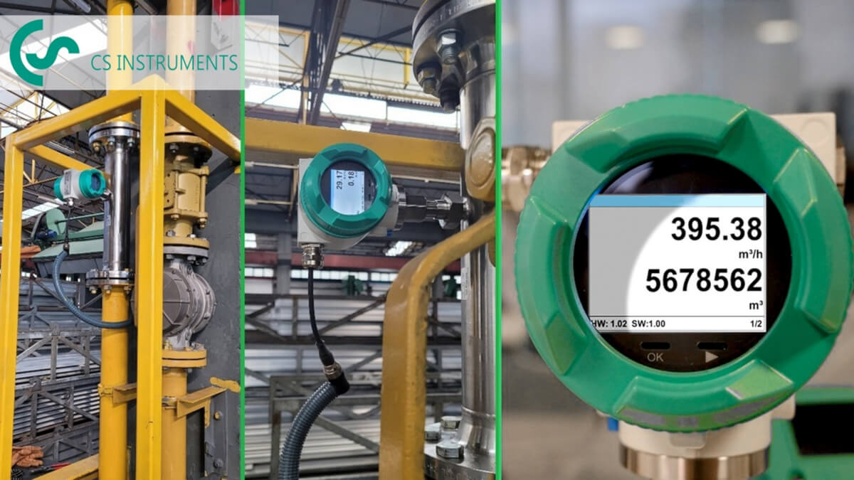 Pomiar wilgotności podczas audytu Pneumat System Inżynier Pneumat System wykonujący pomiar punktu rosy aparaturą CS Instruments