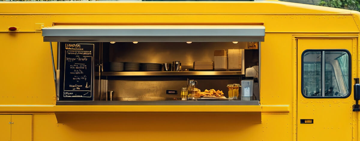 Siłowniki gazowe w mobilnych pojazdach gastro Sprężyny gazowe w foodtracku