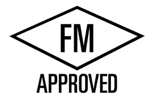 Logo FM Approved, symbolizujące wysokie standardy i niezawodność produktów